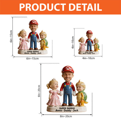 Super Daddio - Perfect Father's Day Gift - Personalized Super Plumber Custom Shaped Acrylic Plaque