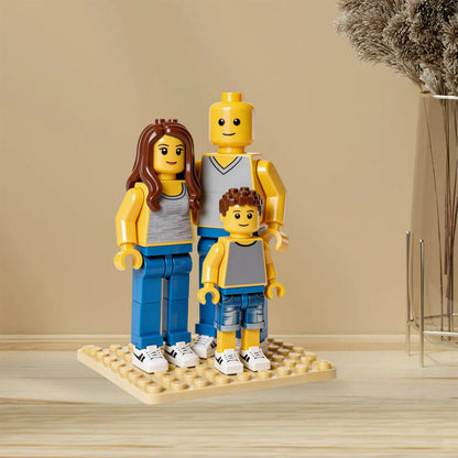 Couple Lego Style - Personalized Couple Custom Shaped Acrylic Plaque