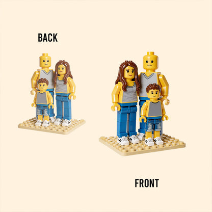 Couple Lego Style - Personalized Couple Custom Shaped Acrylic Plaque