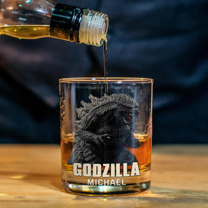 Monster Custom Name - Personalized Giant Monster Whiskey Decanter Set