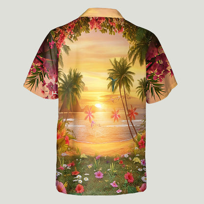Dad We Love You - Personalized Monster Trainer Hawaiian Shirt