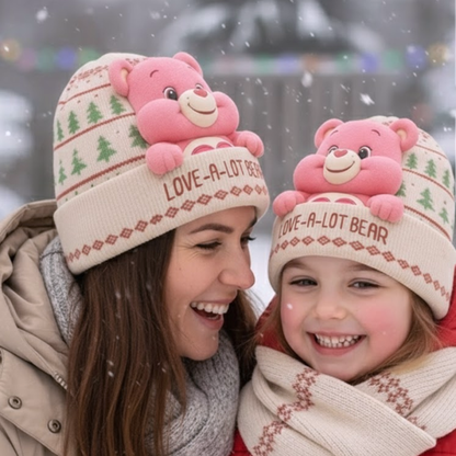 Care Rainbow Bear - Personalized Beanie Hat With Patches