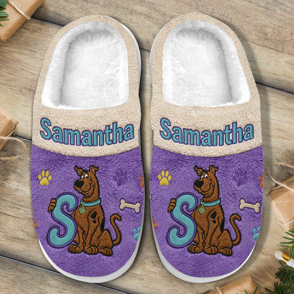We're Solving Mysteries - Personalized Detective Dog Slippers