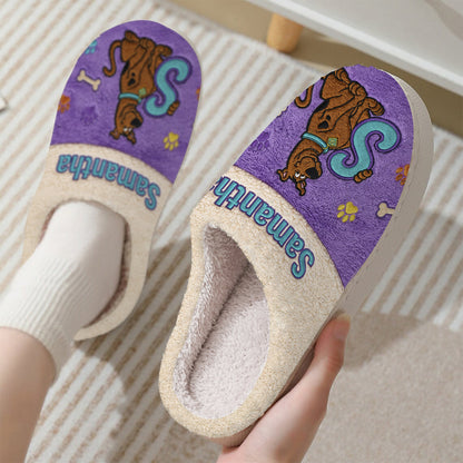 We're Solving Mysteries - Personalized Detective Dog Slippers