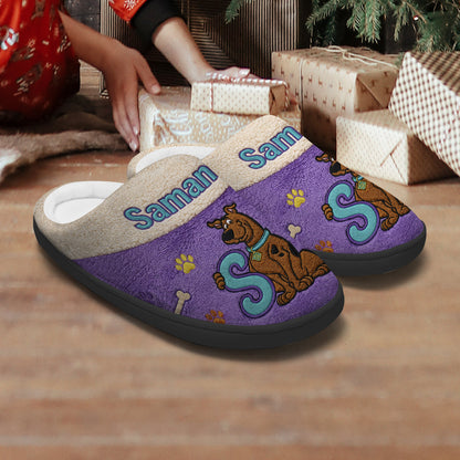 We're Solving Mysteries - Personalized Detective Dog Slippers