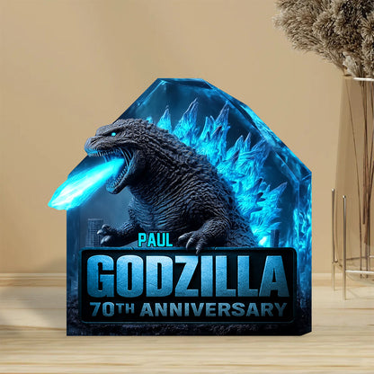 Blue Monsters - Personalized Giant Monster Custom Shaped Acrylic Plaque