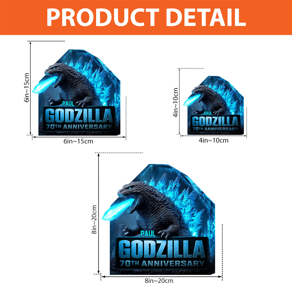 Blue Monsters - Personalized Giant Monster Custom Shaped Acrylic Plaque