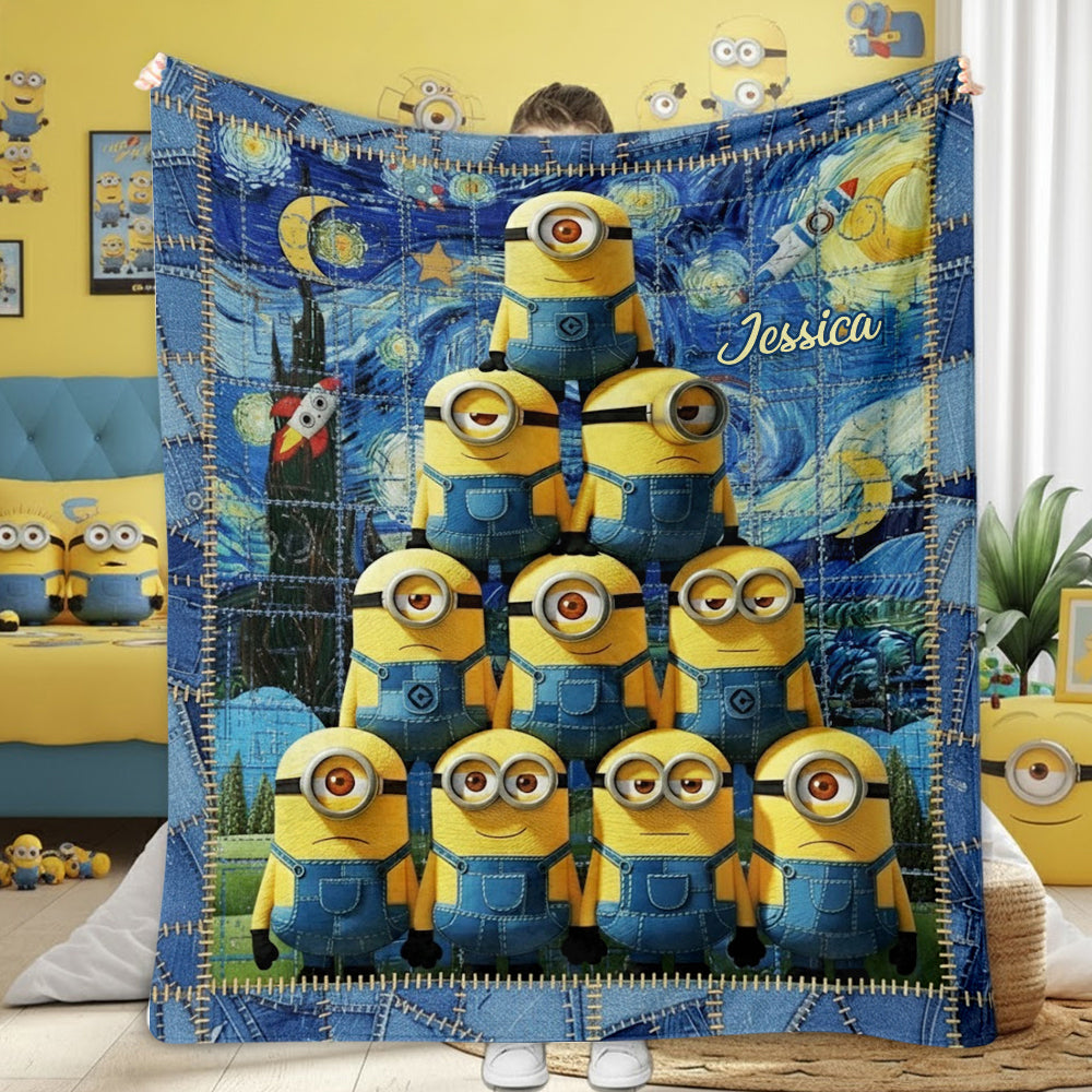 Cute Mini Banana - Personalized Blanket