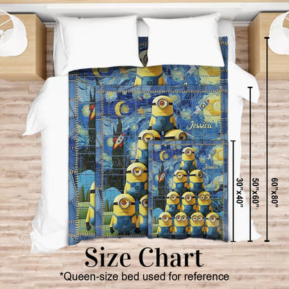 Cute Mini Banana - Personalized Blanket
