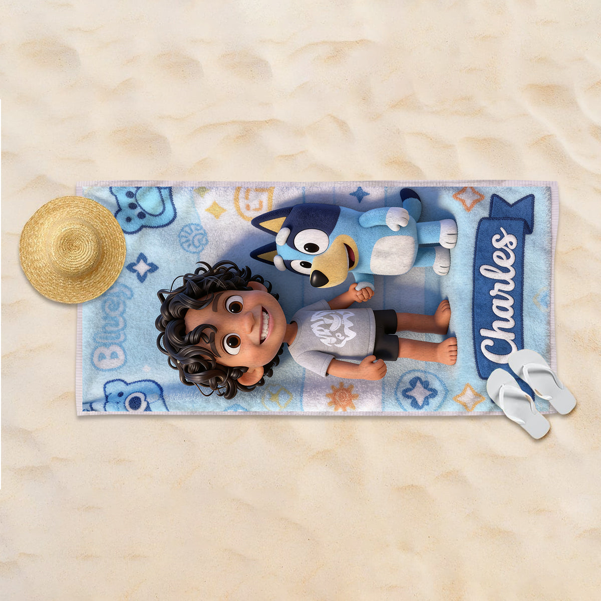 Custom Any Character - Personalized Kid Quick-dry Beach Towel/ Bath Towel