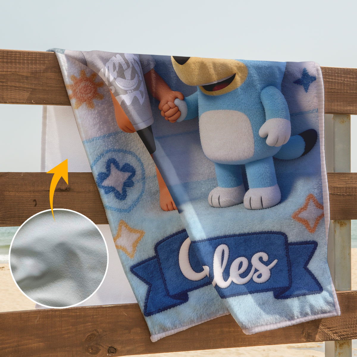 Custom Any Character - Personalized Kid Quick-dry Beach Towel/ Bath Towel