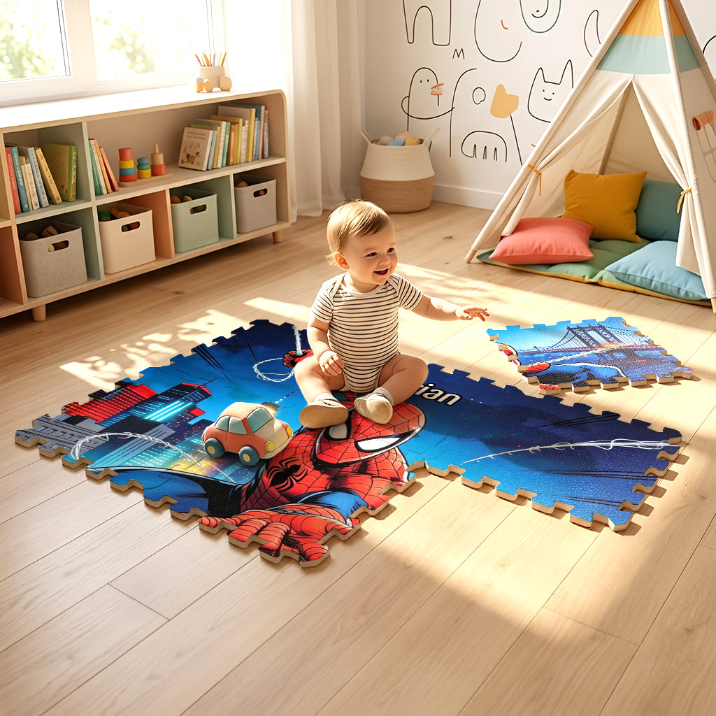 Spider Friend - Personalized Spider Foam Puzzle Mat