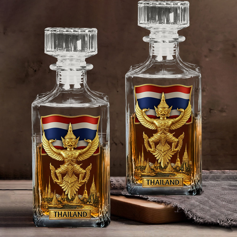 Proud Thailand - Personalized Expats Whiskey Decanter Set