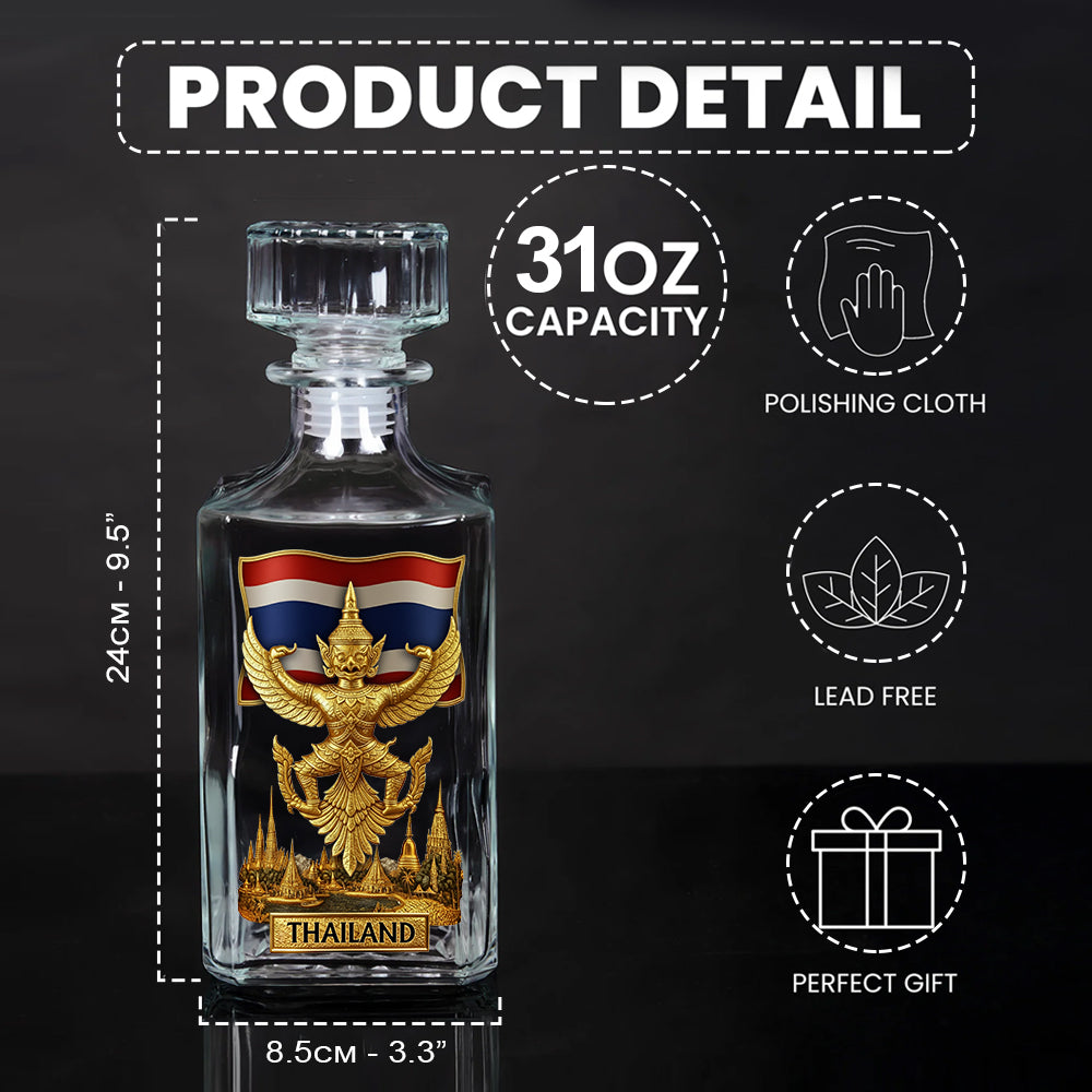 Proud Thailand - Personalized Expats Whiskey Decanter Set