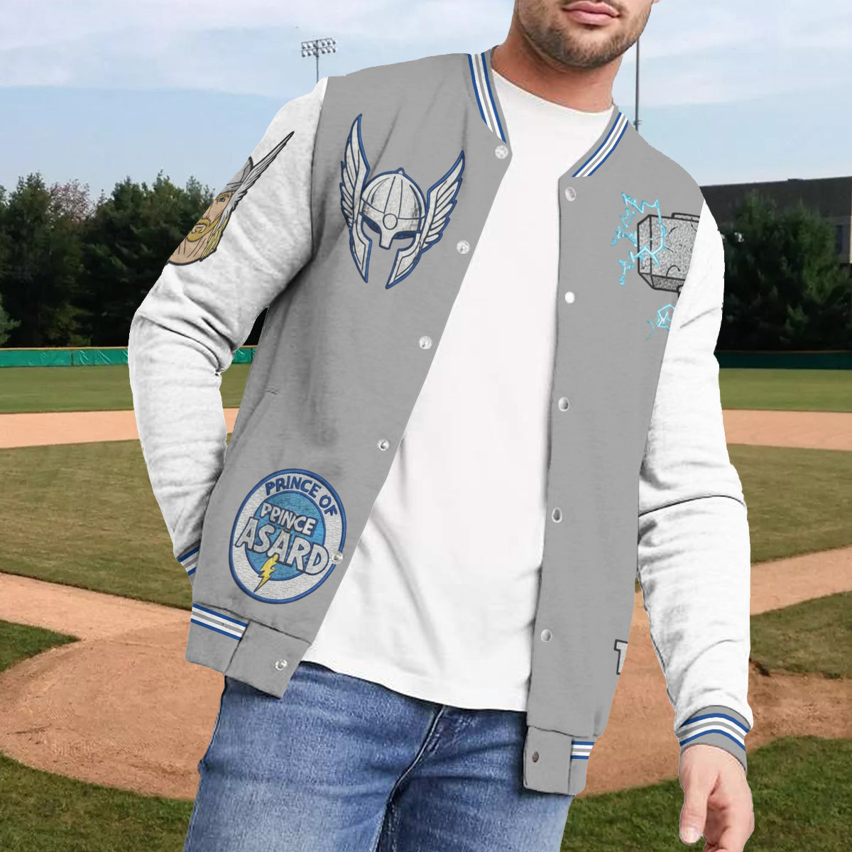 Superhero Gift For Kids - Personalized Kid Varsity Jacket