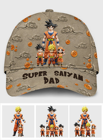 Strong Papa - Personalized Seven Balls Classic Cap