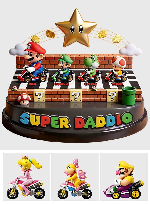 Supper Daddio - Personalized Super Plumber Custom Shaped Acrylic Plaque