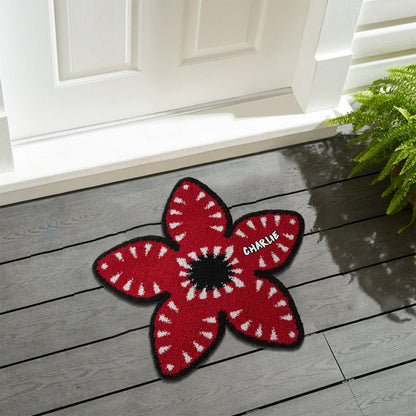 Red Flower Demon - Personalized Stranger Things Non-Slip Tufted Rug