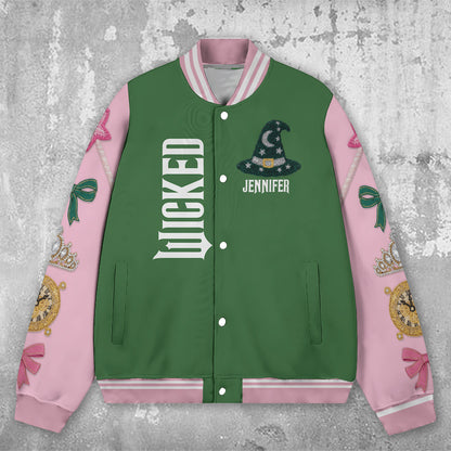 Changed For Good - Personalized Green and Pink Varsity Jacket