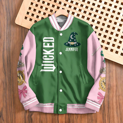 Changed For Good - Personalized Green and Pink Varsity Jacket
