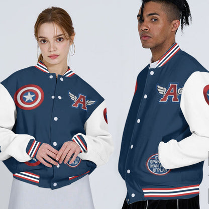 Superhero Gift For Kids - Personalized Kid Varsity Jacket