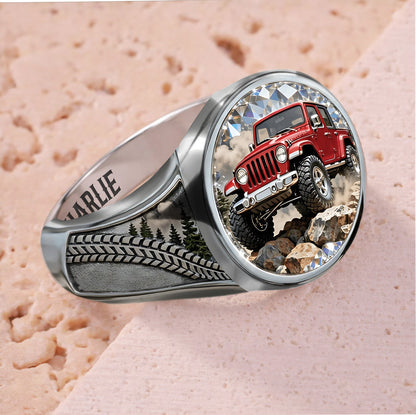 Off Road Car - Personalized Car Signet Ring