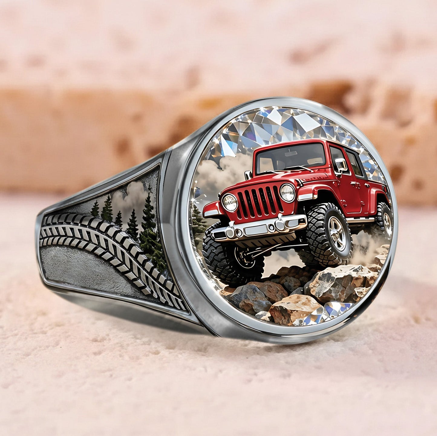 Off Road Car - Personalized Car Signet Ring