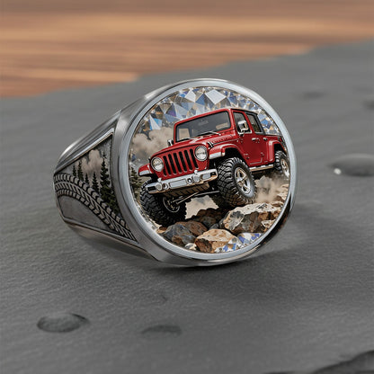Off Road Car - Personalized Car Signet Ring
