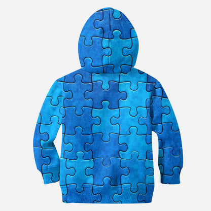 I Wear Blue For Autism Awareness - Personalized Autism Awareness All Over Shirt