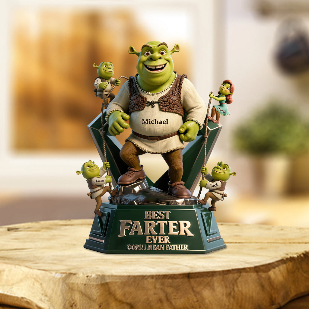 Best Father Ever - Personalized Custom Shaped Acrylic Plaque