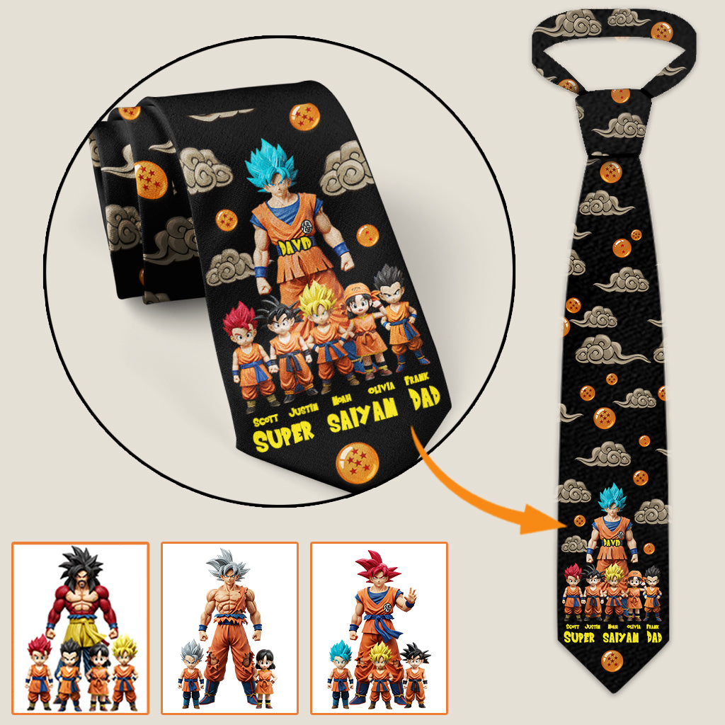 Strong Dad - Personalized Seven Balls Necktie