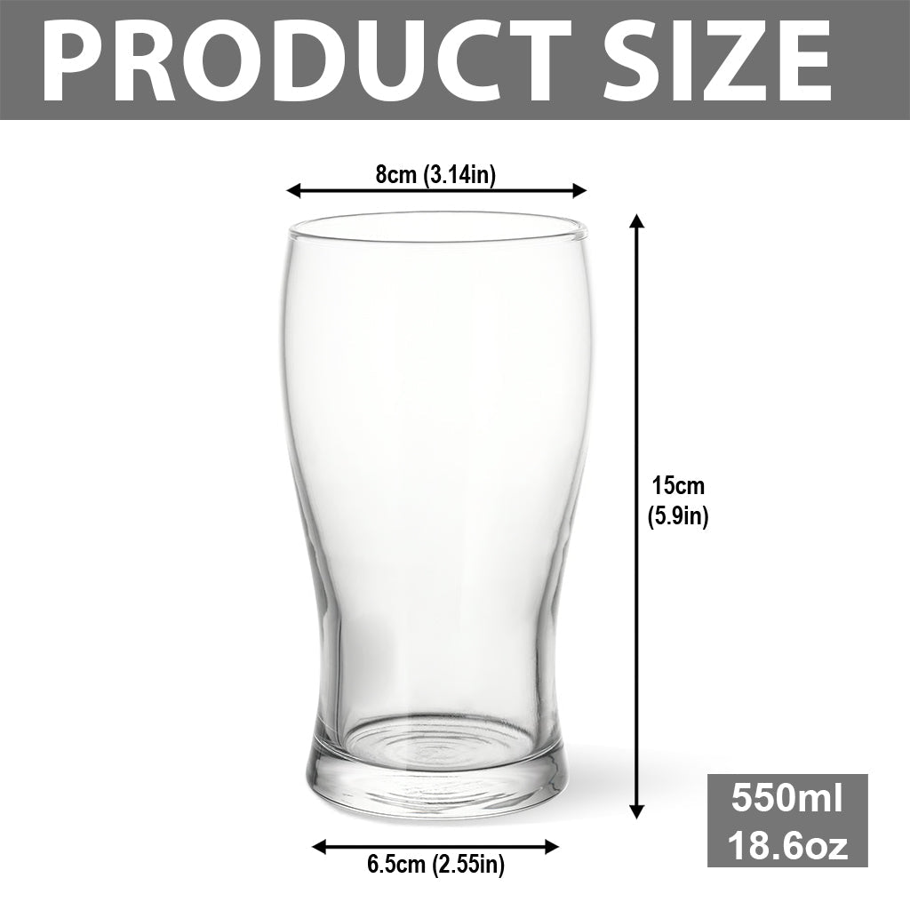 Patriotic Veteran - Personalized Veteran Beer Pint