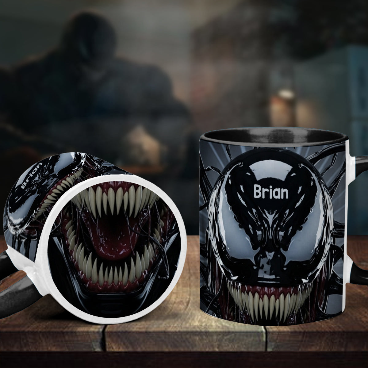 Symbiote Creature - Personalized Marvelous Universe Bottom Printed Accent Mug