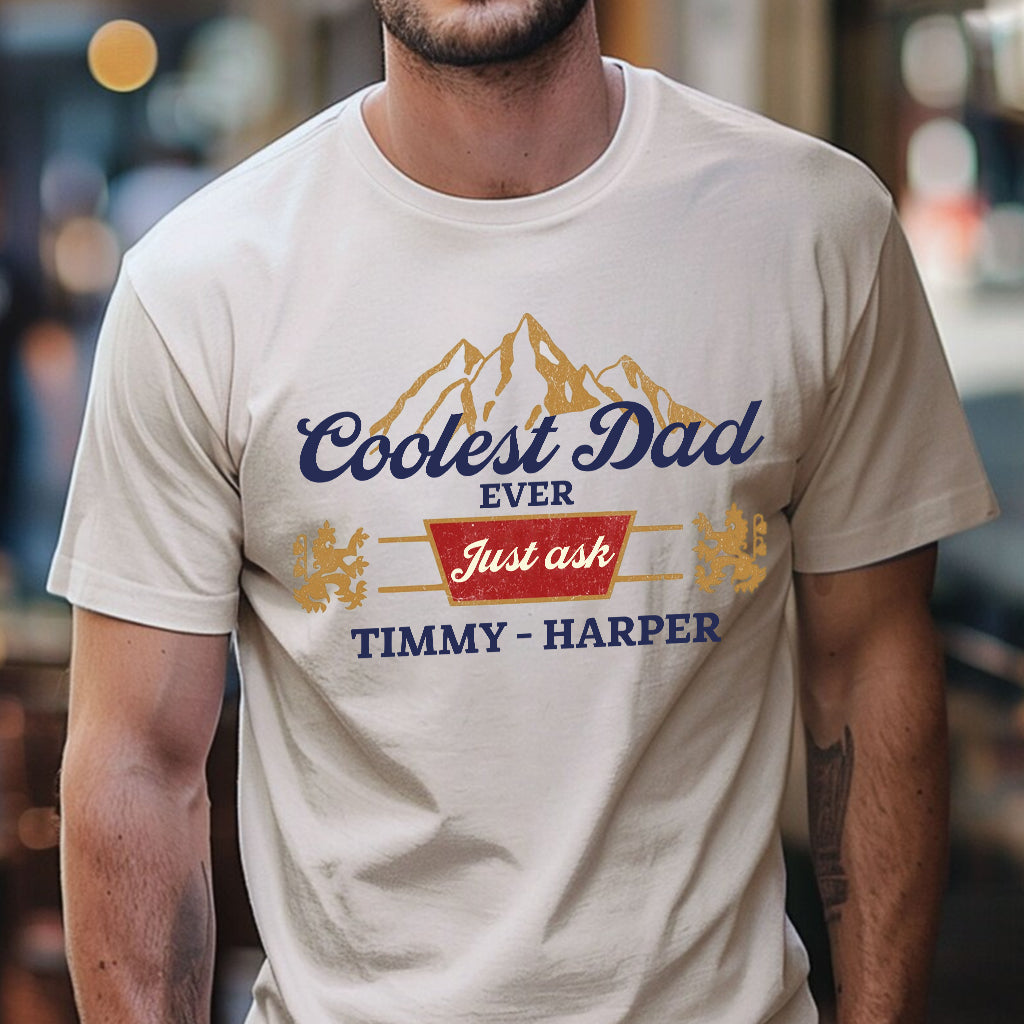 Coolest Dad Ever - Personalized Father All Over Shirt