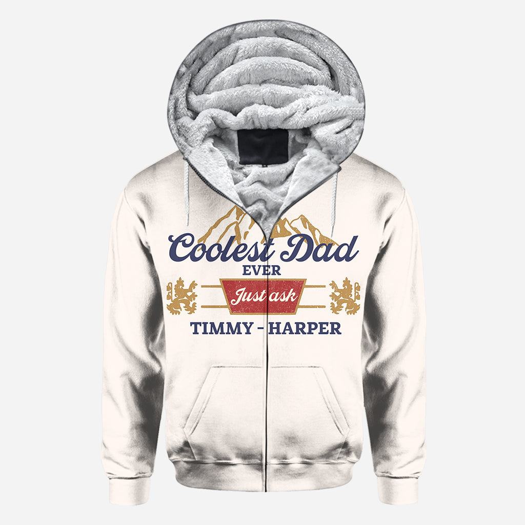 Coolest Dad Ever - Personalized Father All Over Shirt