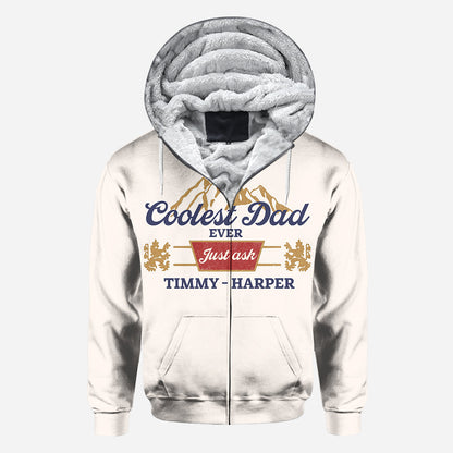 Coolest Dad Ever - Personalized Father All Over Shirt