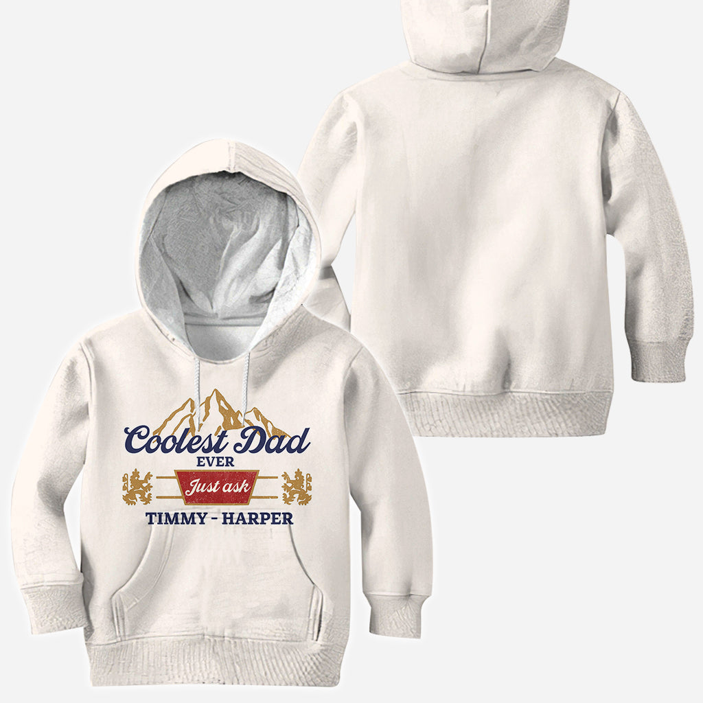 Coolest Dad Ever - Personalized Father All Over Shirt
