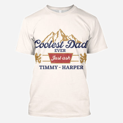 Coolest Dad Ever - Personalized Father All Over Shirt