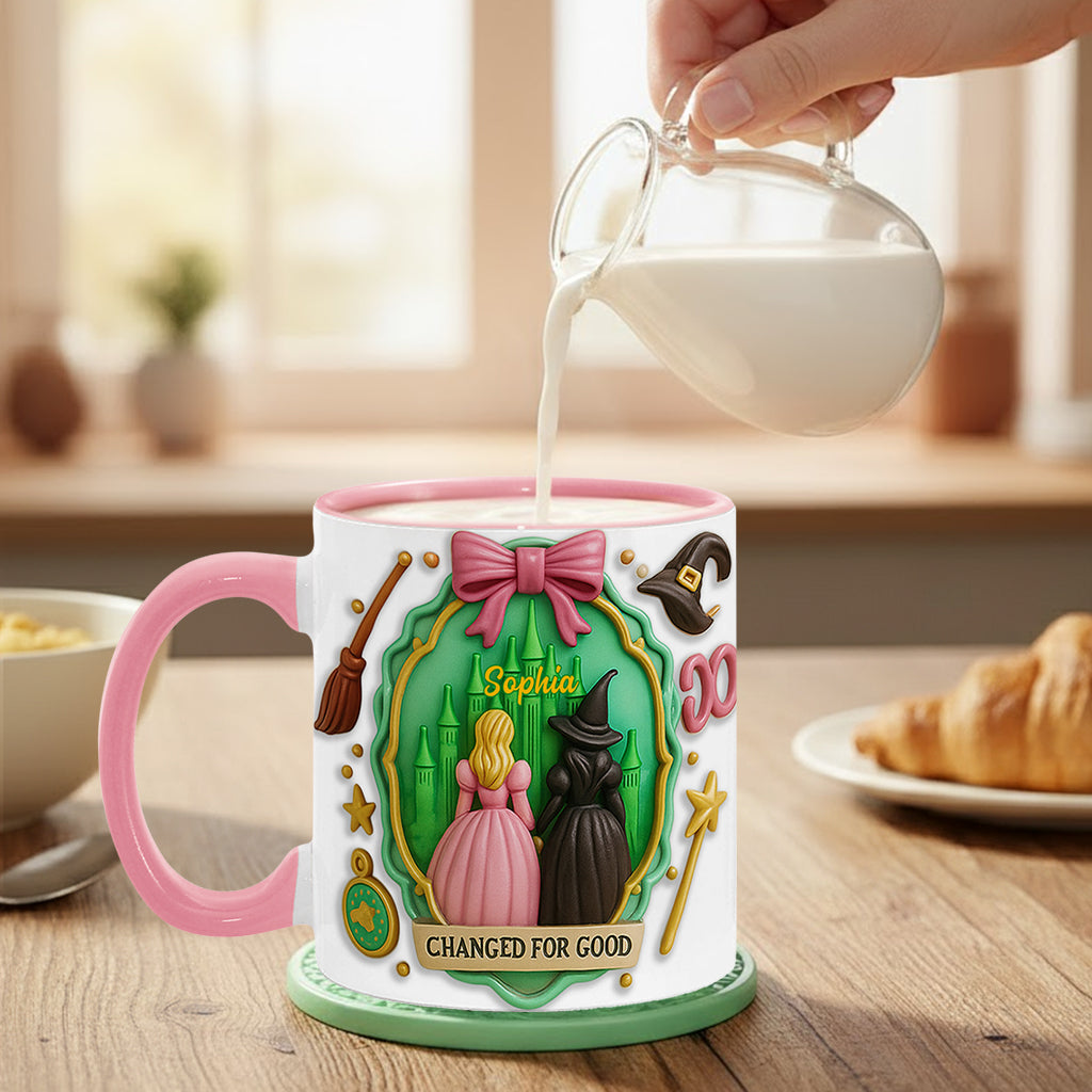 Witch Movie - Personalized Green and Pink Accent Mug