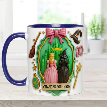 Witch Movie - Personalized Green and Pink Accent Mug