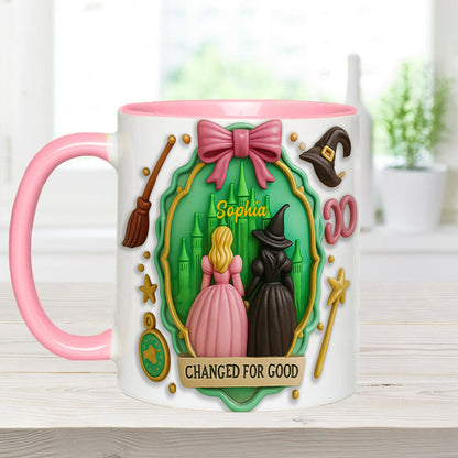 Witch Movie - Personalized Green and Pink Accent Mug