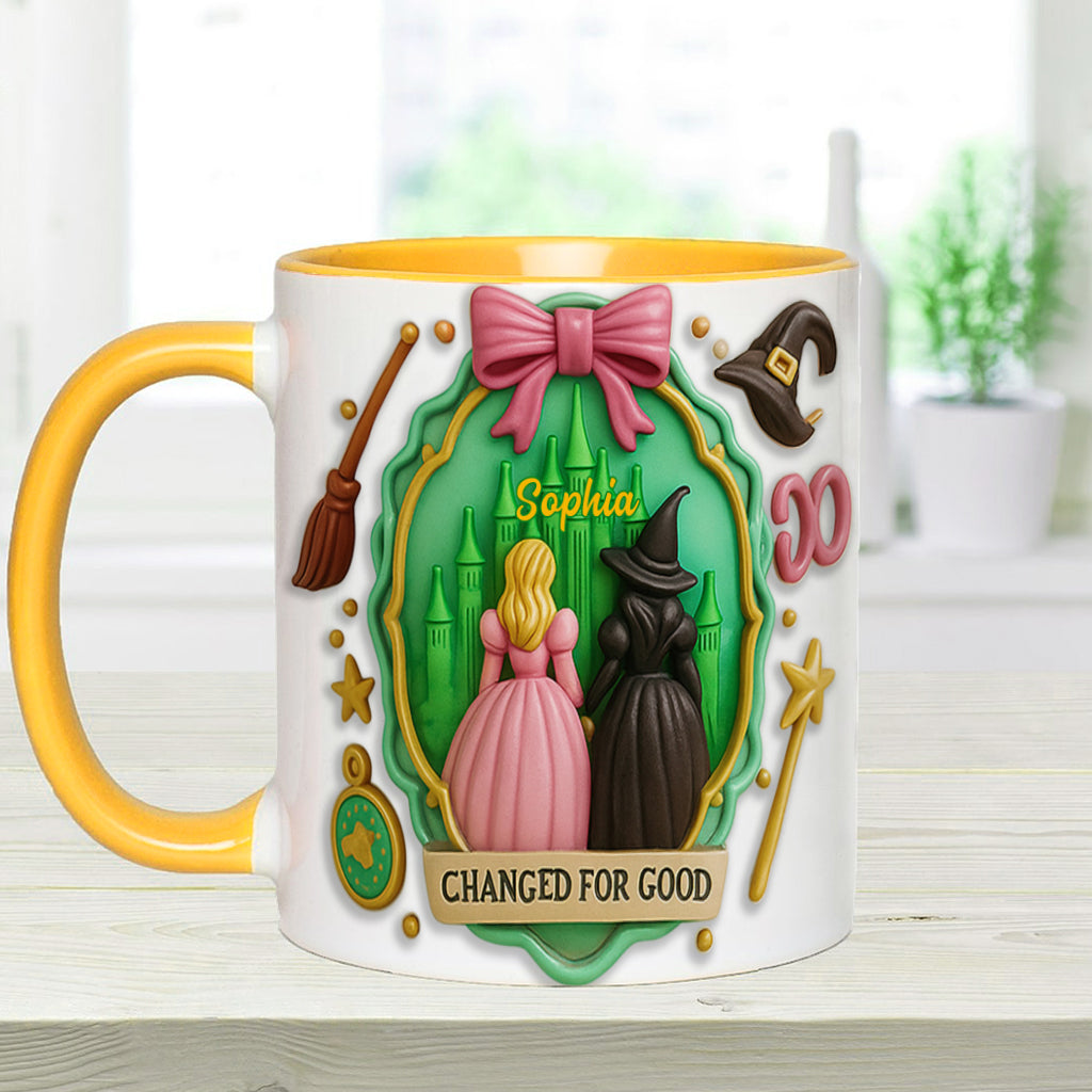 Witch Movie - Personalized Green and Pink Accent Mug