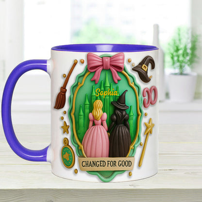 Witch Movie - Personalized Green and Pink Accent Mug
