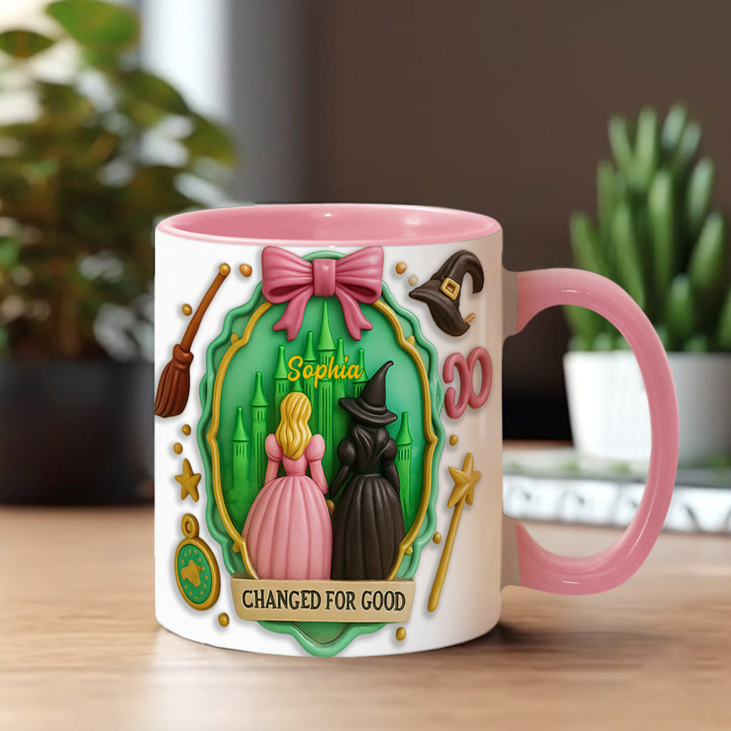 Witch Movie - Personalized Green and Pink Accent Mug