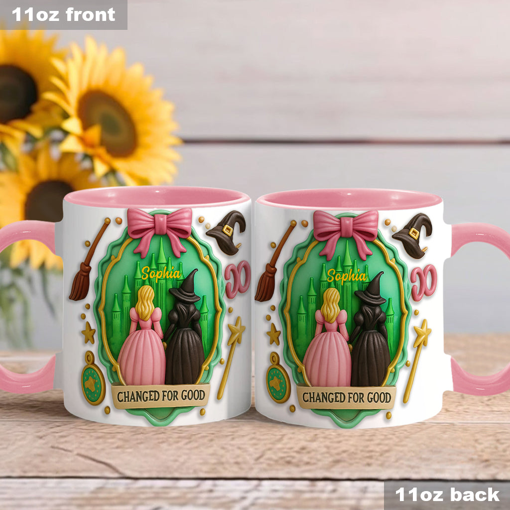 Witch Movie - Personalized Green and Pink Accent Mug