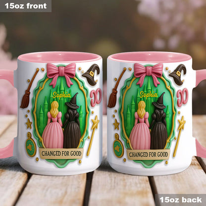 Witch Movie - Personalized Green and Pink Accent Mug