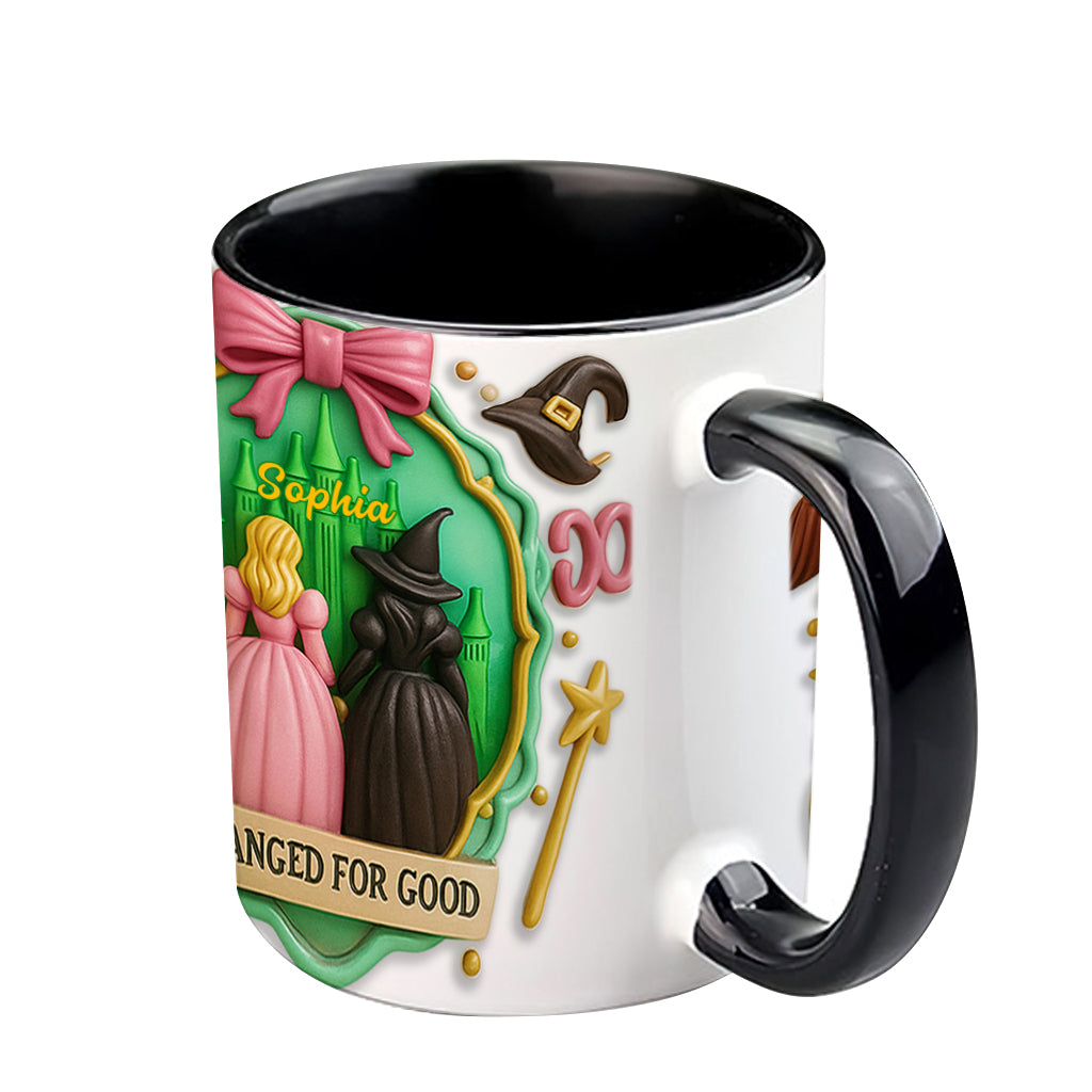 Witch Movie - Personalized Green and Pink Accent Mug