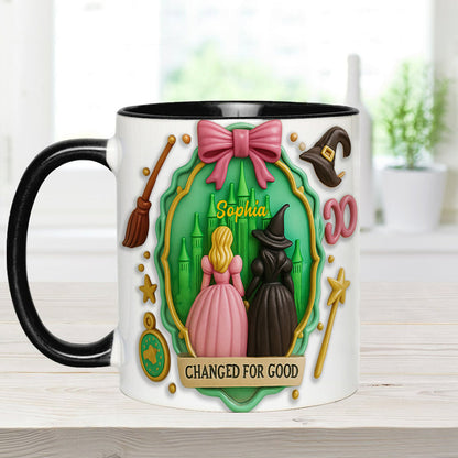 Witch Movie - Personalized Green and Pink Accent Mug