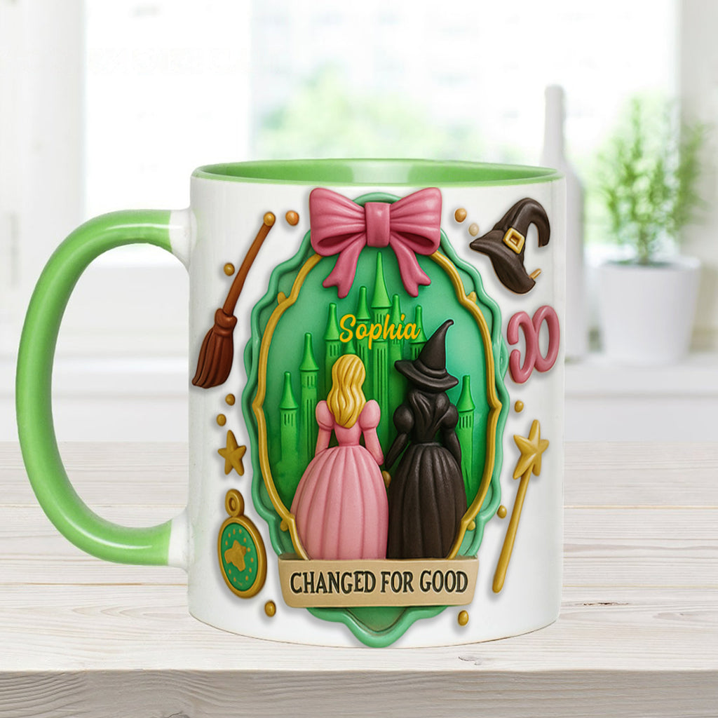Witch Movie - Personalized Green and Pink Accent Mug