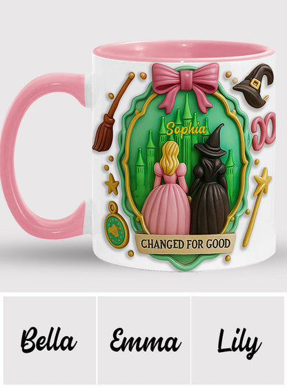 Witch Movie - Personalized Green and Pink Accent Mug